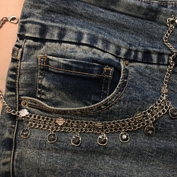 Last ONE Harley Davidson Bar & Shield Chain for Boots, Pants, Belly  Dr2 - Picture 9 of 13